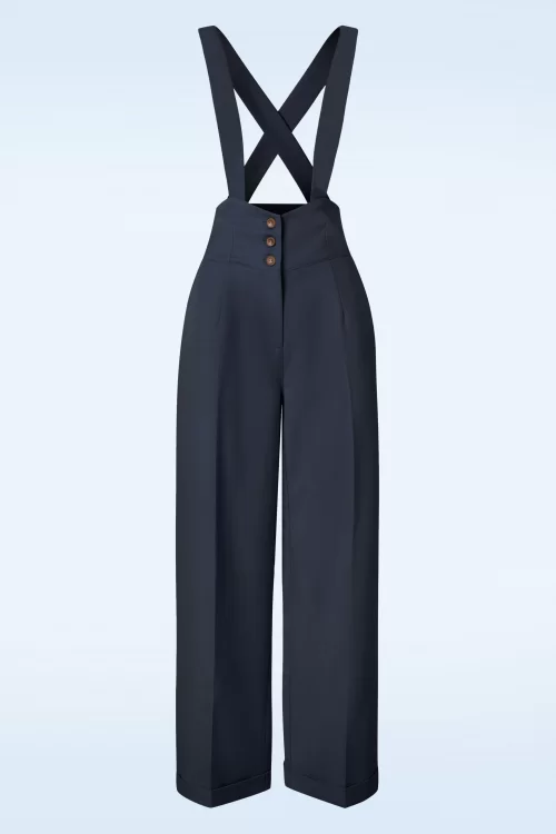 Banned Retro Her Favourites Pantalon in Blauw