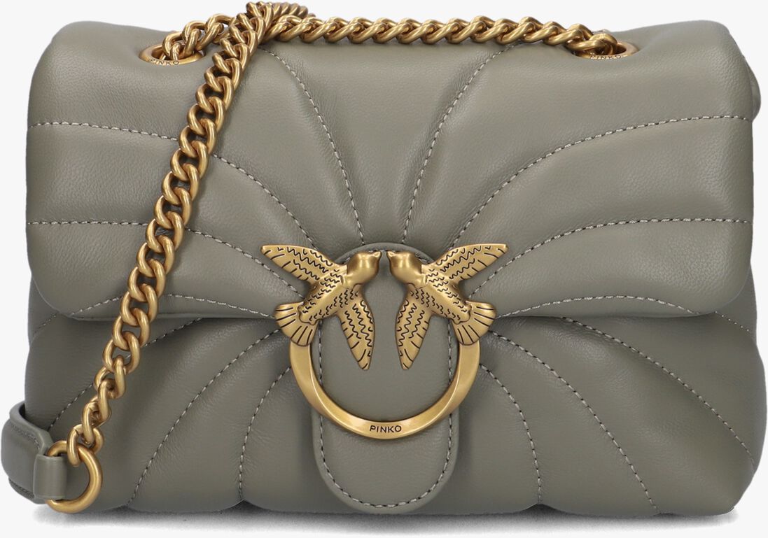 grijze pinko schoudertas love puff mini