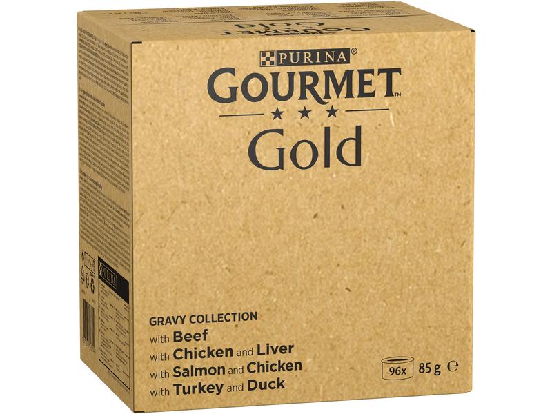 Purina Gourmet Nassfutter Gourmet Gold Megapack, in Sauce, Alleinfuttermittel für ausgewachsene- und Senior-Katzen