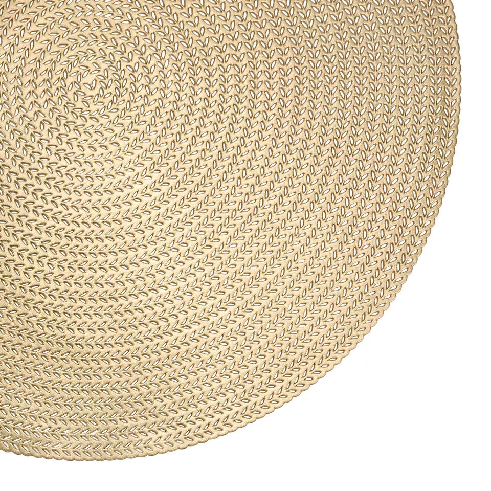 Krumble Placemat rond - PVC - Goud