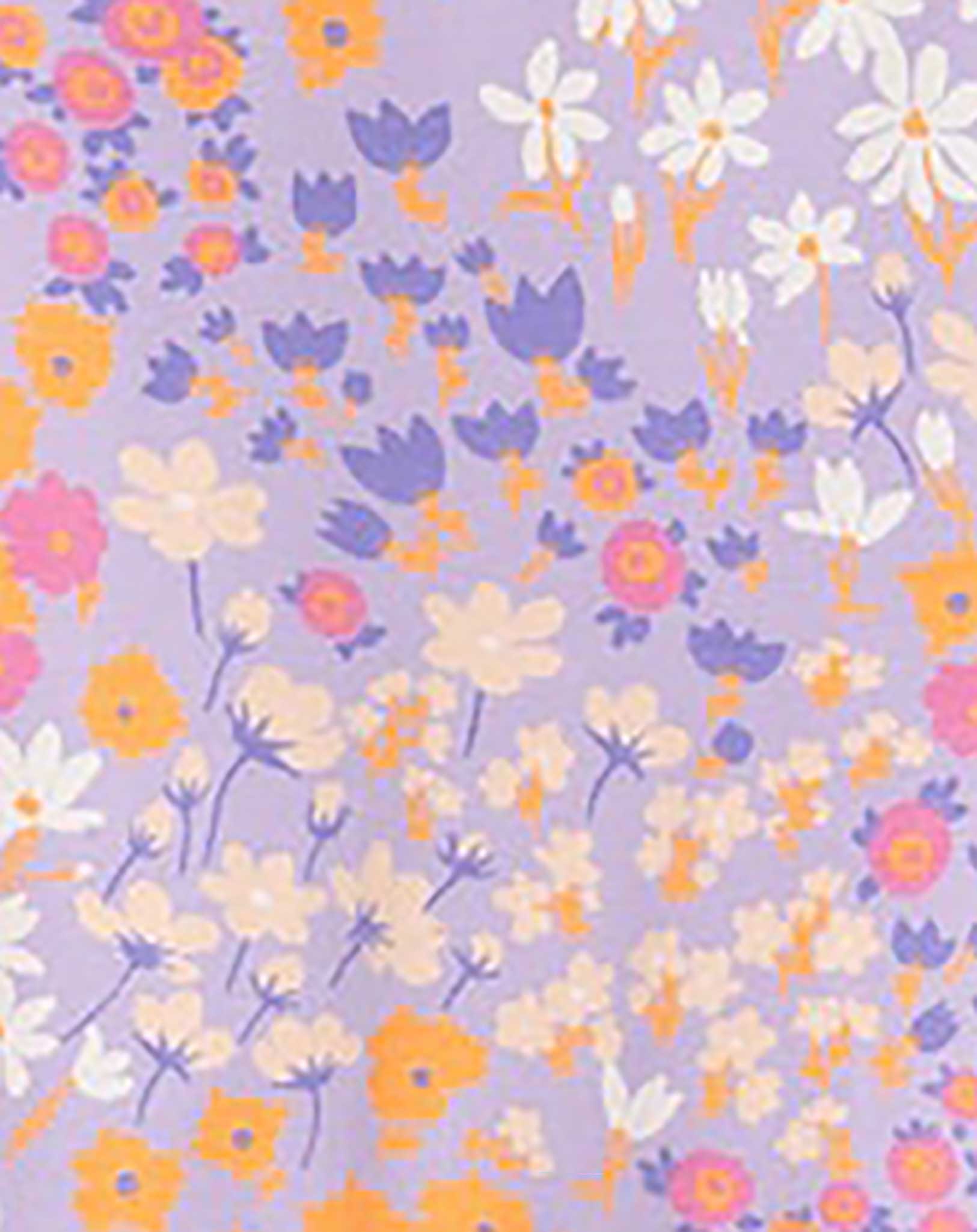 Kurzarmkleid NMFFIDA FLOWERS in lilac breeze