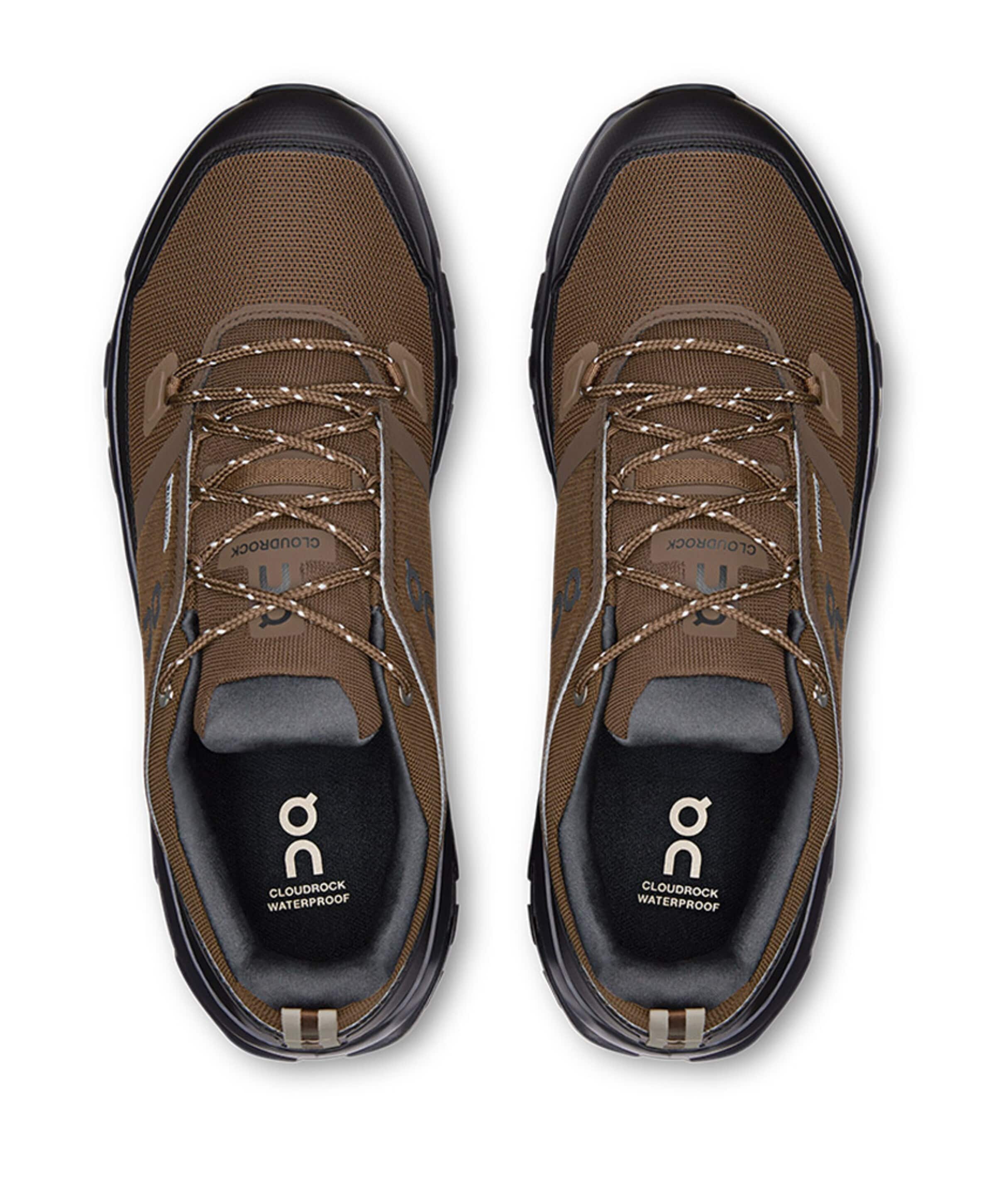 On Cloudrock Low WP Men heren wandelschoenen bruin