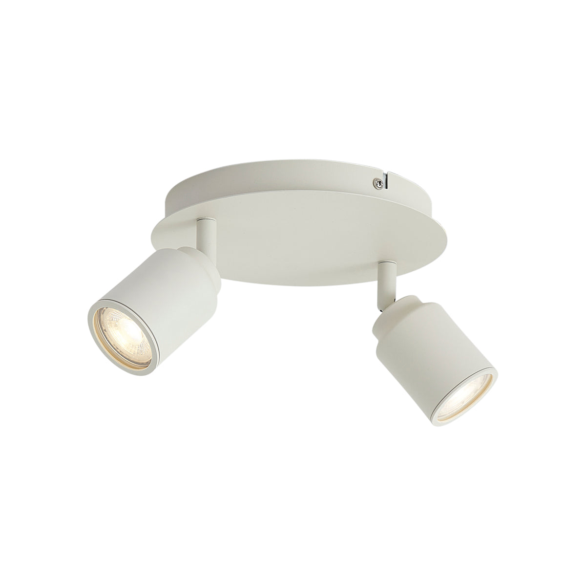 QAZQA Moderne badkamer spot beige 2-lichts IP44 - Ducha