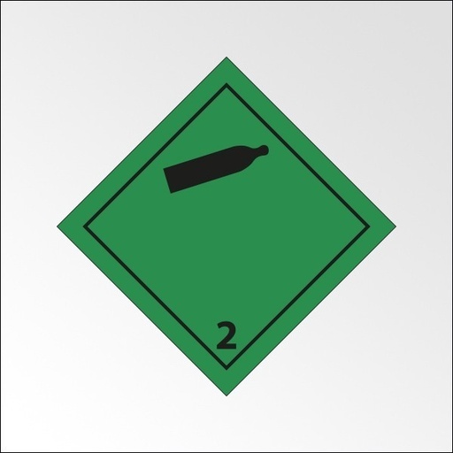 Plaque de Transport ADR 2 - Gaz inflammables non-toxiques