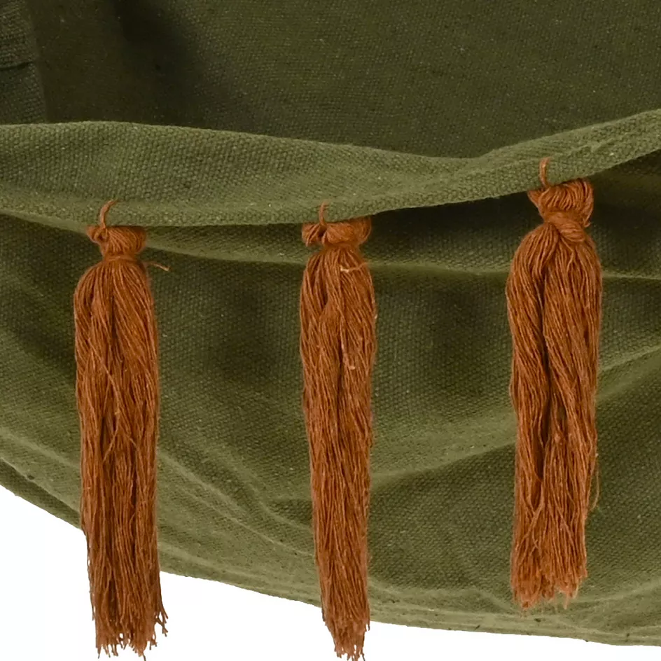 Chaise Hamac à suspendre à franges Vert kaki