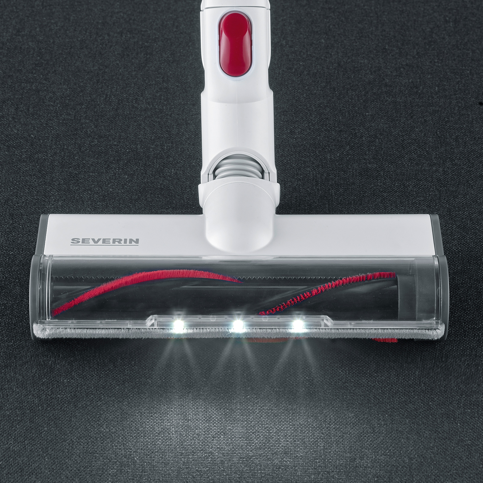 SEVERIN 2in1 Hand- und Stielsauger HV 7152 - weiß-rot