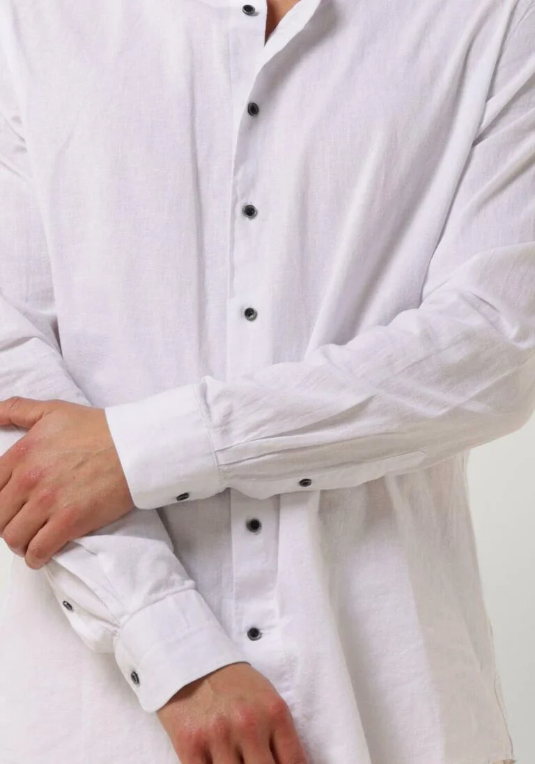 PROFUOMO witte profuomo klassiek overhemd shirt cutaway sc cotton linnen