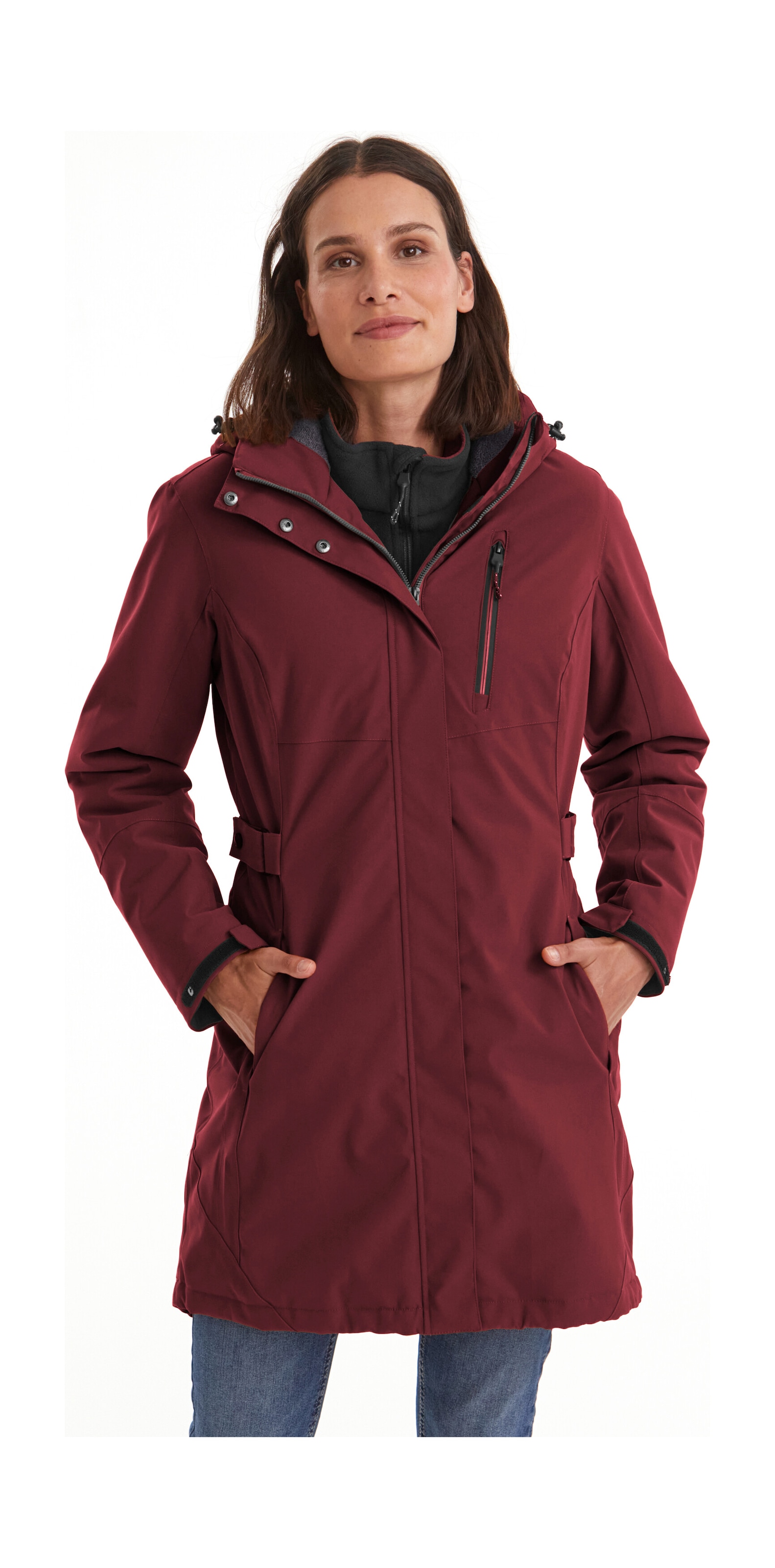 Killtec Parka »KOW 165 WMN PRK« Wasser- und winddichter Parka mit Teddyfleece und abnehmbarer Kapuze