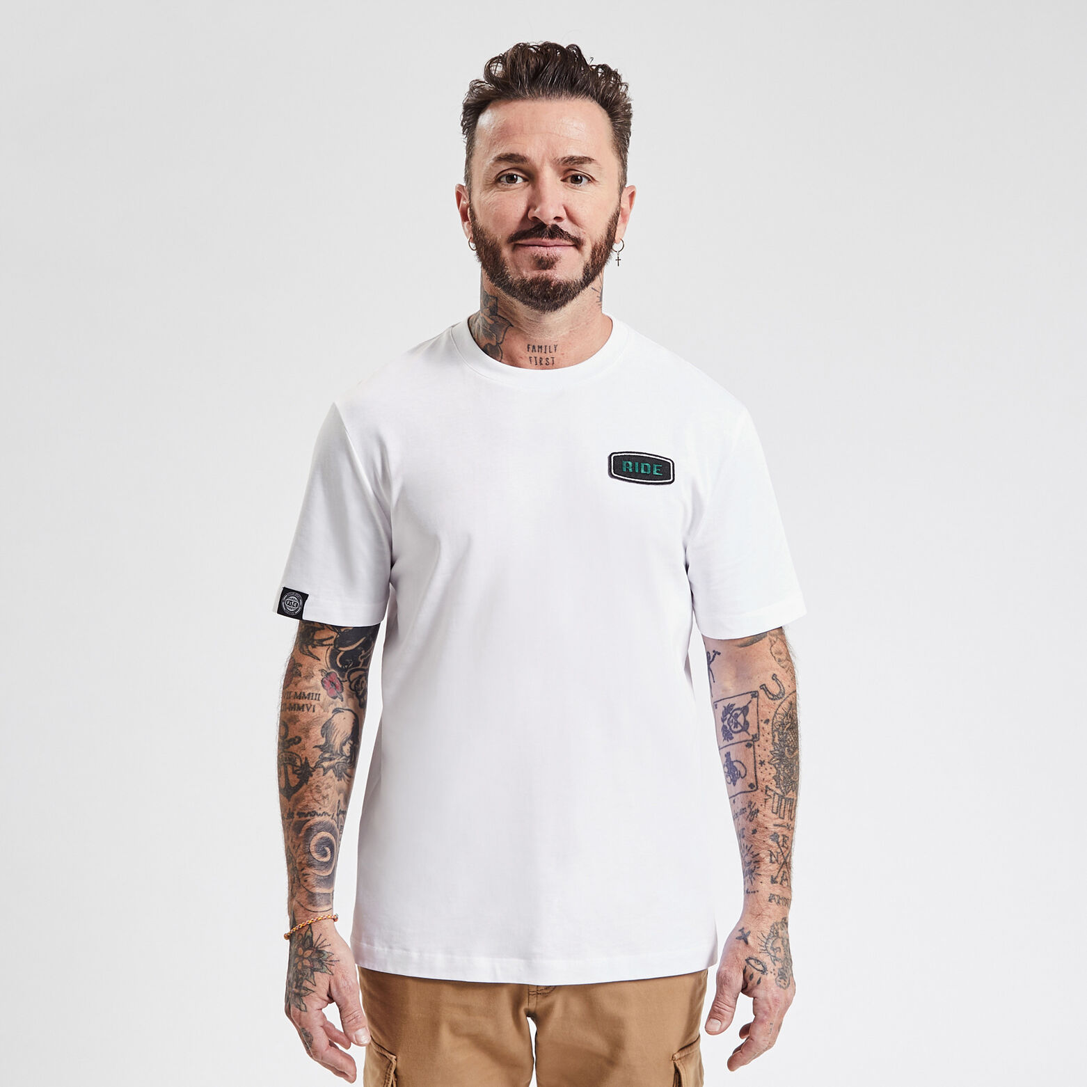 Tee-shirt RIDE licence FISE Blanc