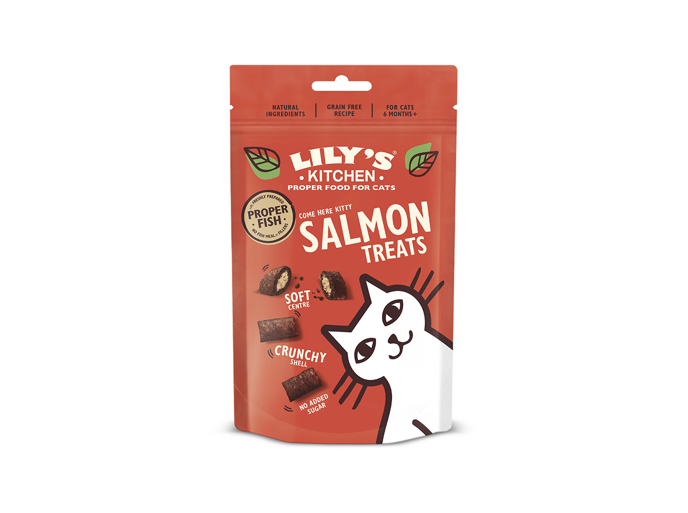 SNACKS PARA GATO LILY'S KITCHEN SALMÃO 60G