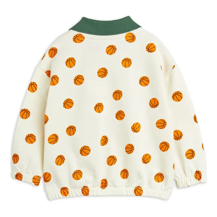 Mini Rodini Sweat Basketball Coton Bio | Ecru