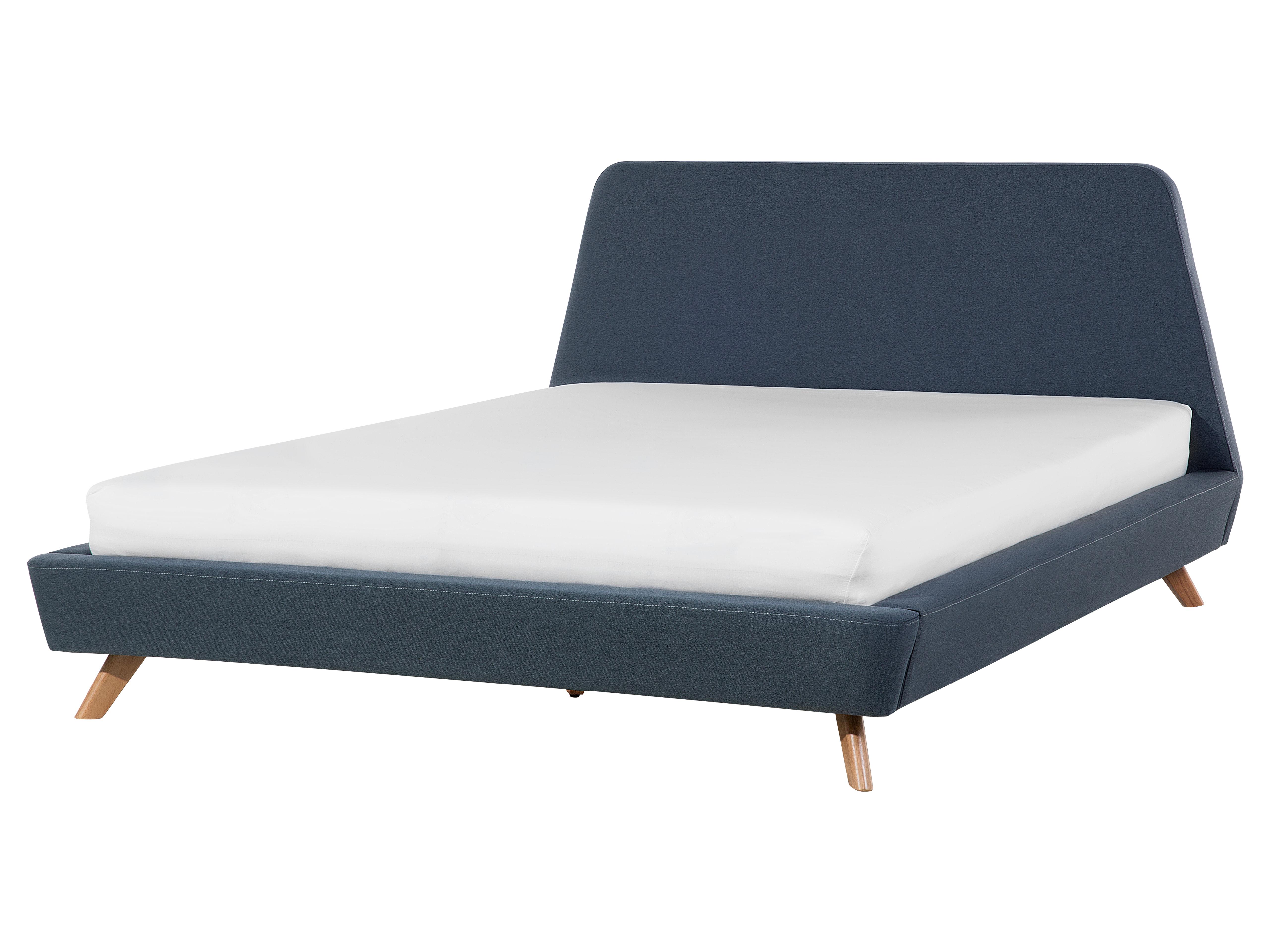 Bed Stof VIENNE 160 x 200 cm Donkerblauw