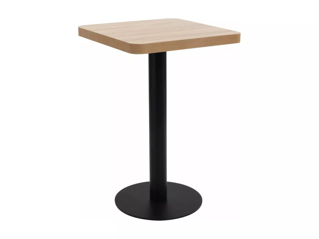 Table de bistro Marron clair 50x50 cm MDF