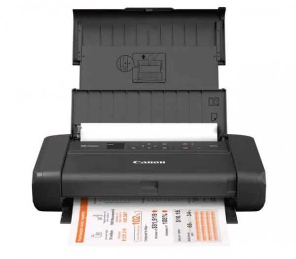 Canon PIXMA TR150 - Printer - farve - blækprinter - A4/Legal - op til 9 ipm (mono) / op til 5.5 ipm (farve) - kapacitet: 50 ark - USB 2.0, Wi-Fi(n) - Uden Batteri