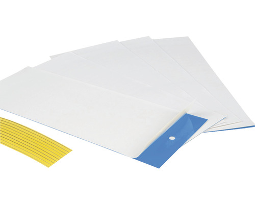Blauwe kleefvallen met hanger, Windhager, 10 stuks, ca. 24 x 10 cm, tegen trips, insecticidevrij, geurloos