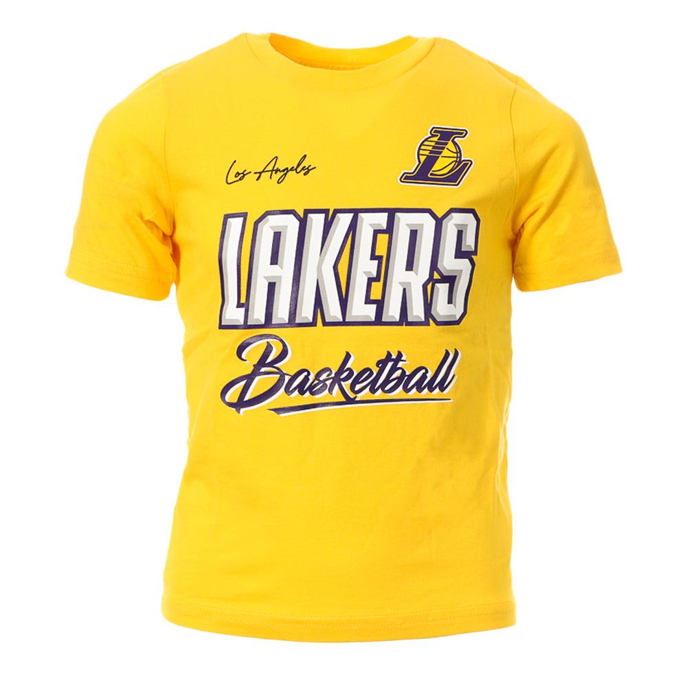 NBA LOS ANGELES LAKERS T-Shirt Jaune Garçon NBA Court Vs Track