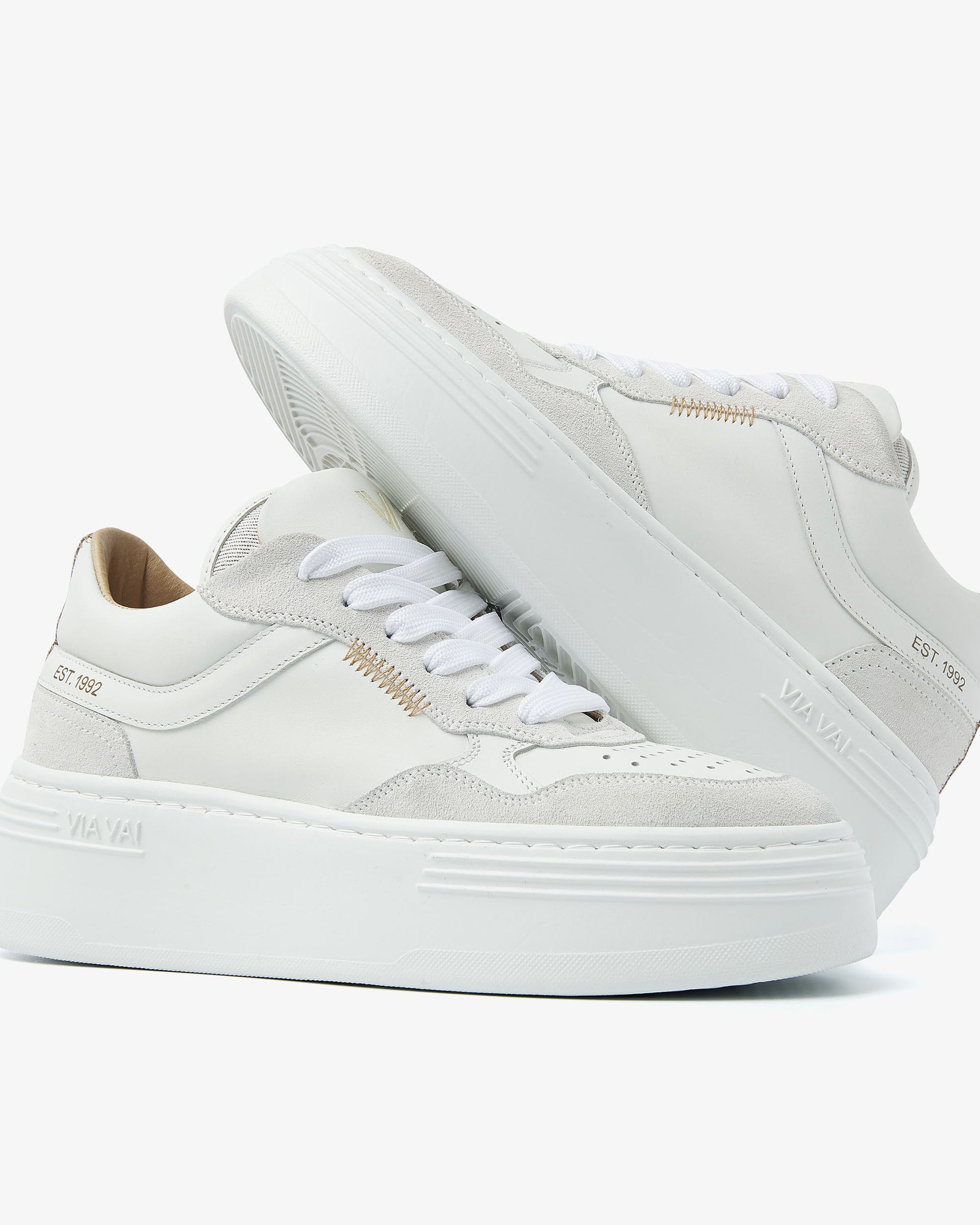 VIA VAI witte dames sneakers Isa Cecile