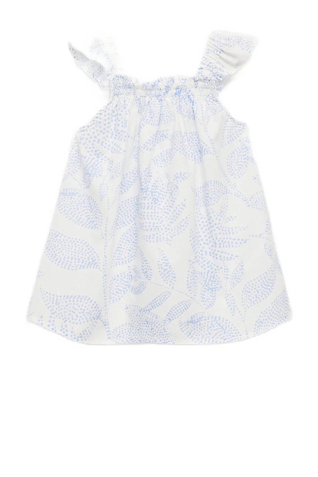 Mango Kids A-lijn jurk wit