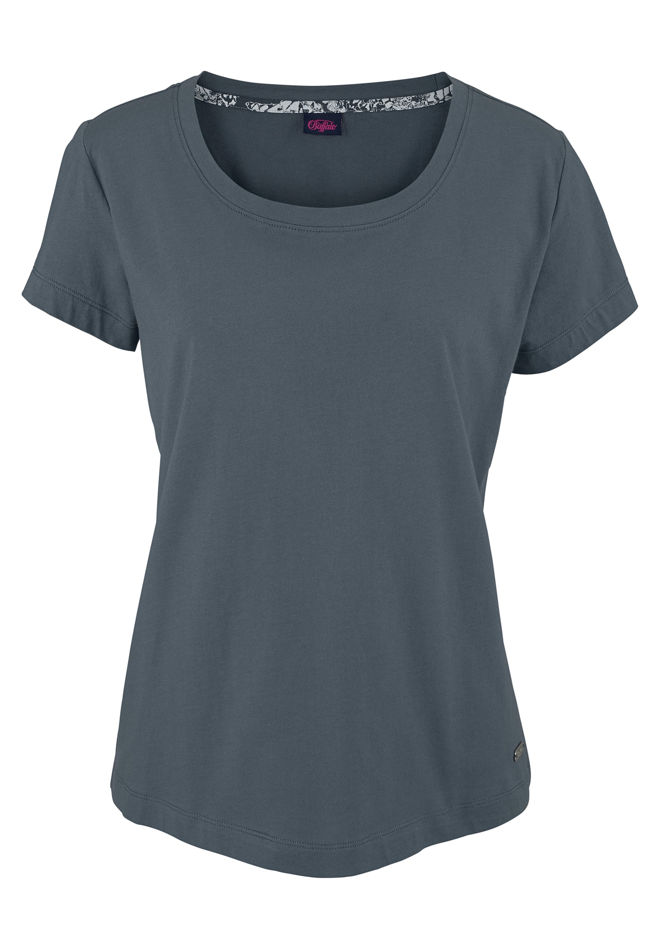 Buffalo Shorty, 2 mit gemusterter Shorts und softem Basic T-Shirt