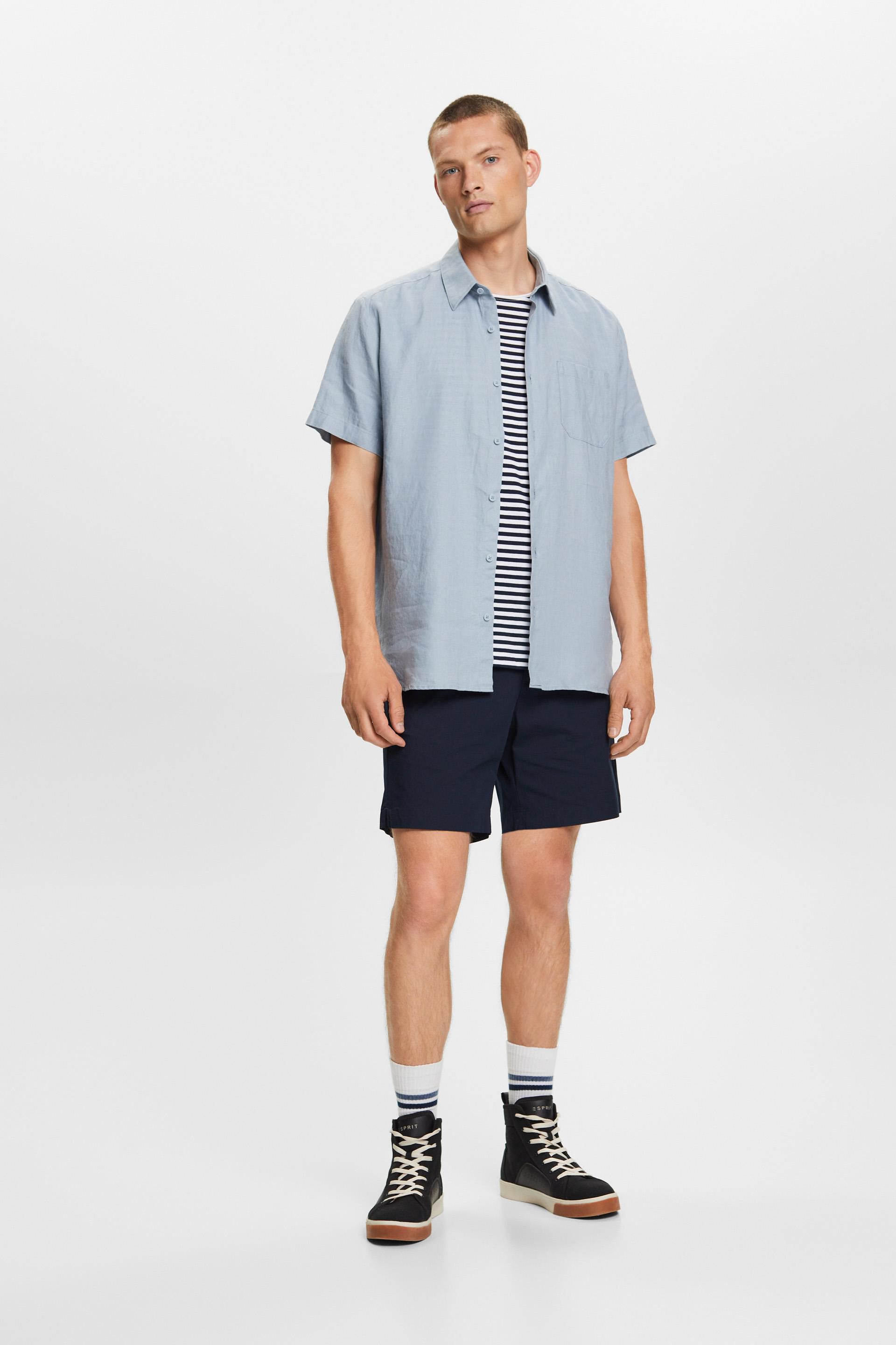 Chemise à manches courtes en lin