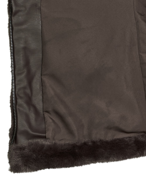 Only - ONLMALOU FAUX FUR WAISTCOAT CC OTW - Marron