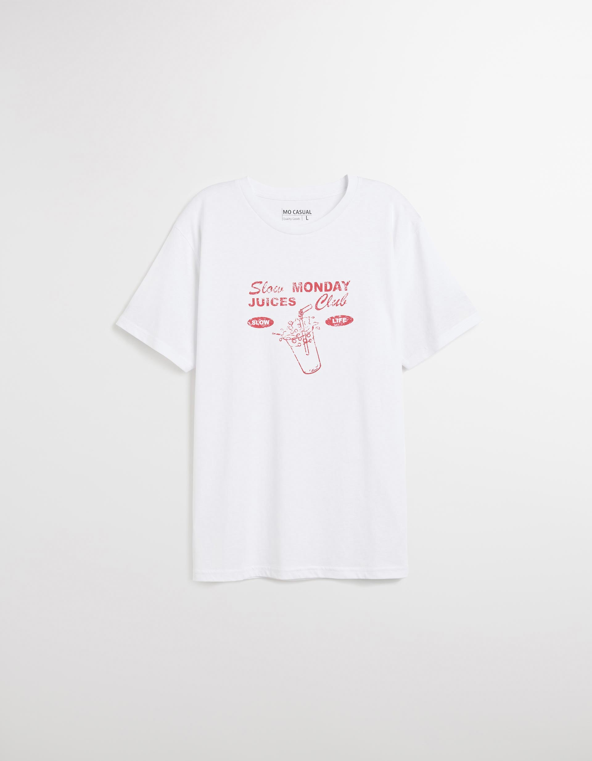 T-shirt Print, Homem, Branco
