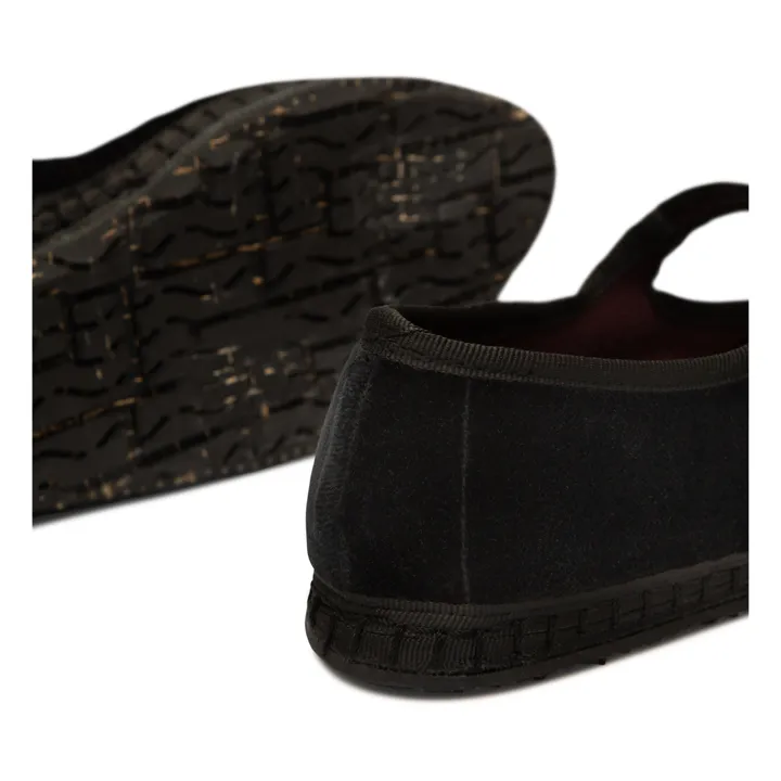 Flabelus Ballerines Slippers Antonia Velours | Noir