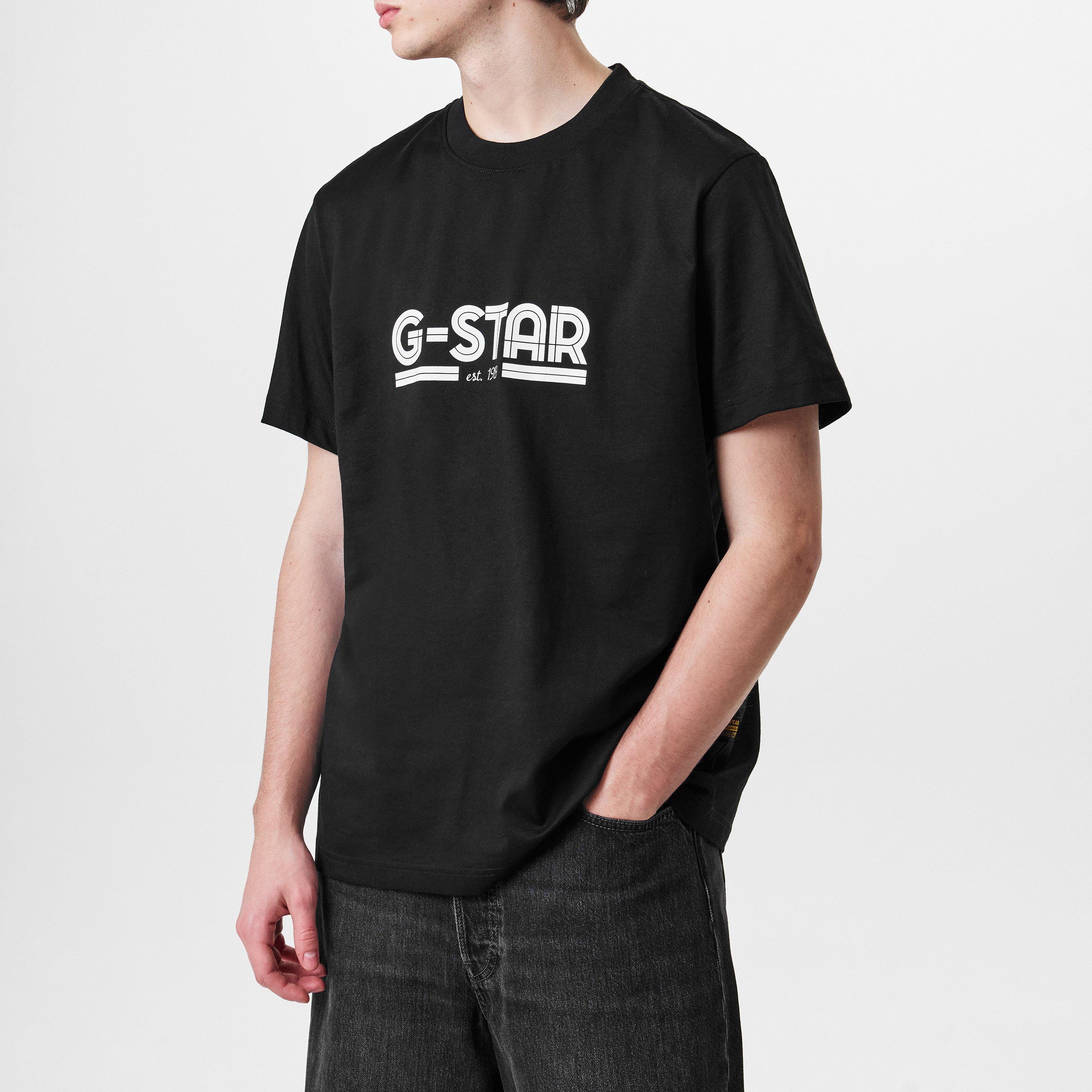 G Star Unisex Line Script Loose T Shirt