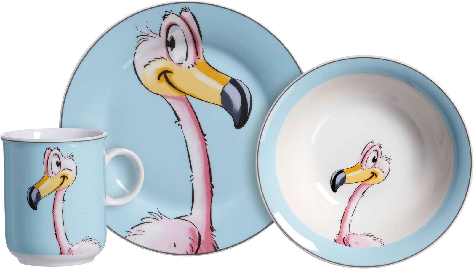 Ritzenhoff & Breker Kindergeschirr-Set Happy Zoo Flo 3-teilig