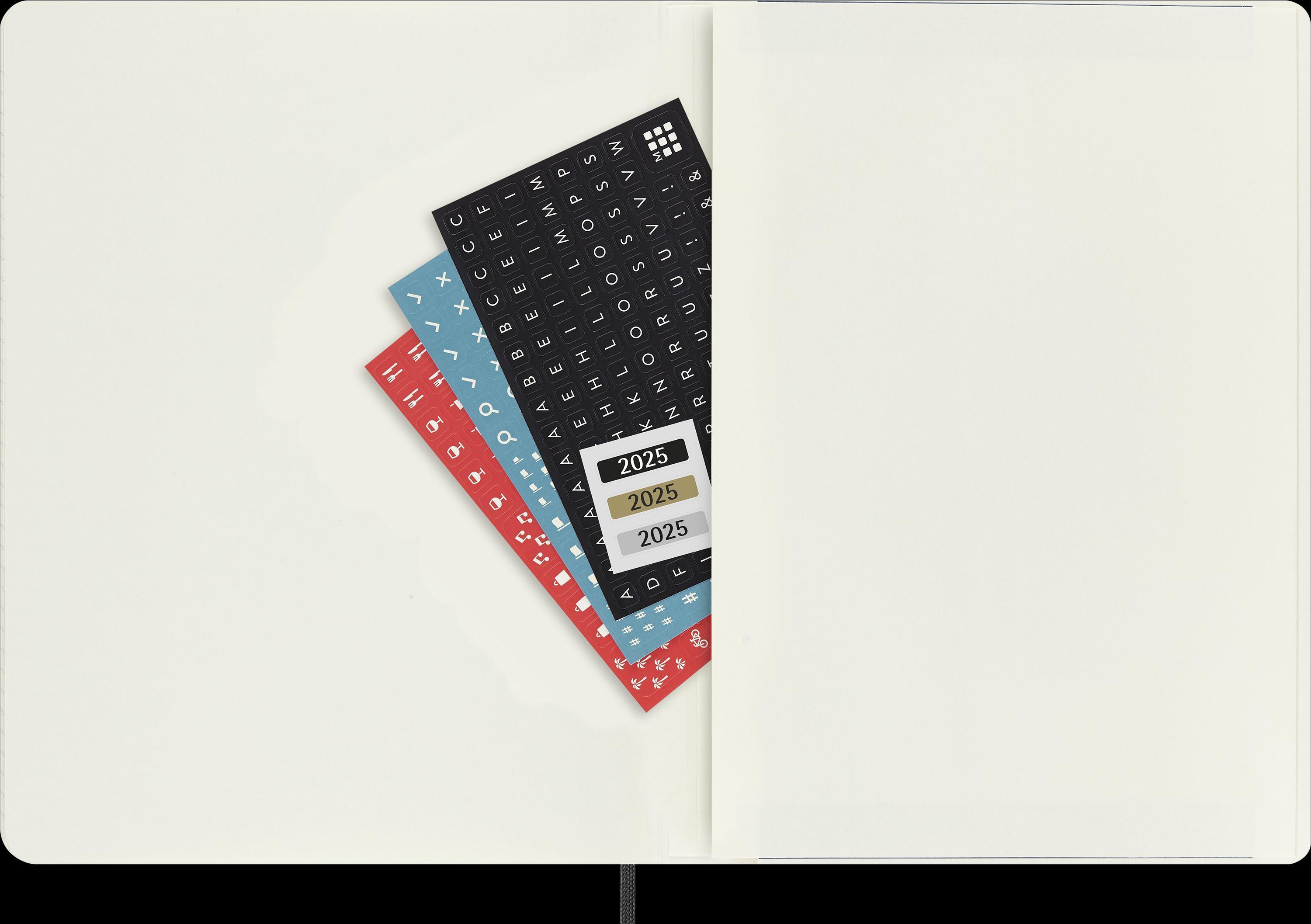 Moleskine 12 Monate Tageskalender 2025, Large/A5