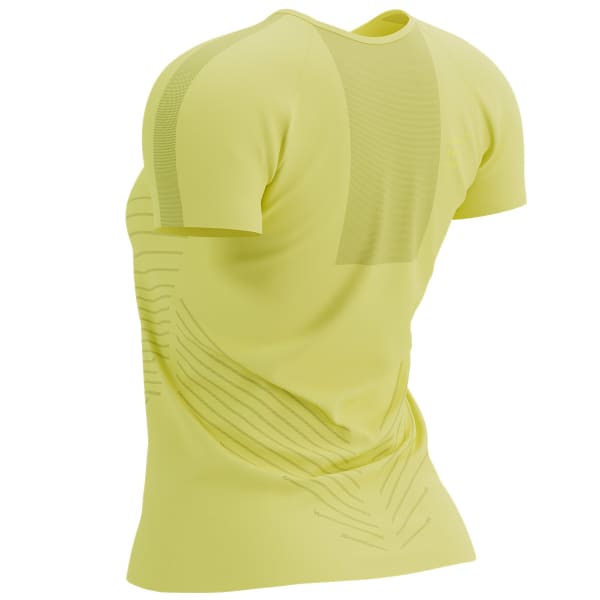 T-shirt running COMPRESSPORT PERFORMANCE SS TSHIRT W GREEN SHEEN