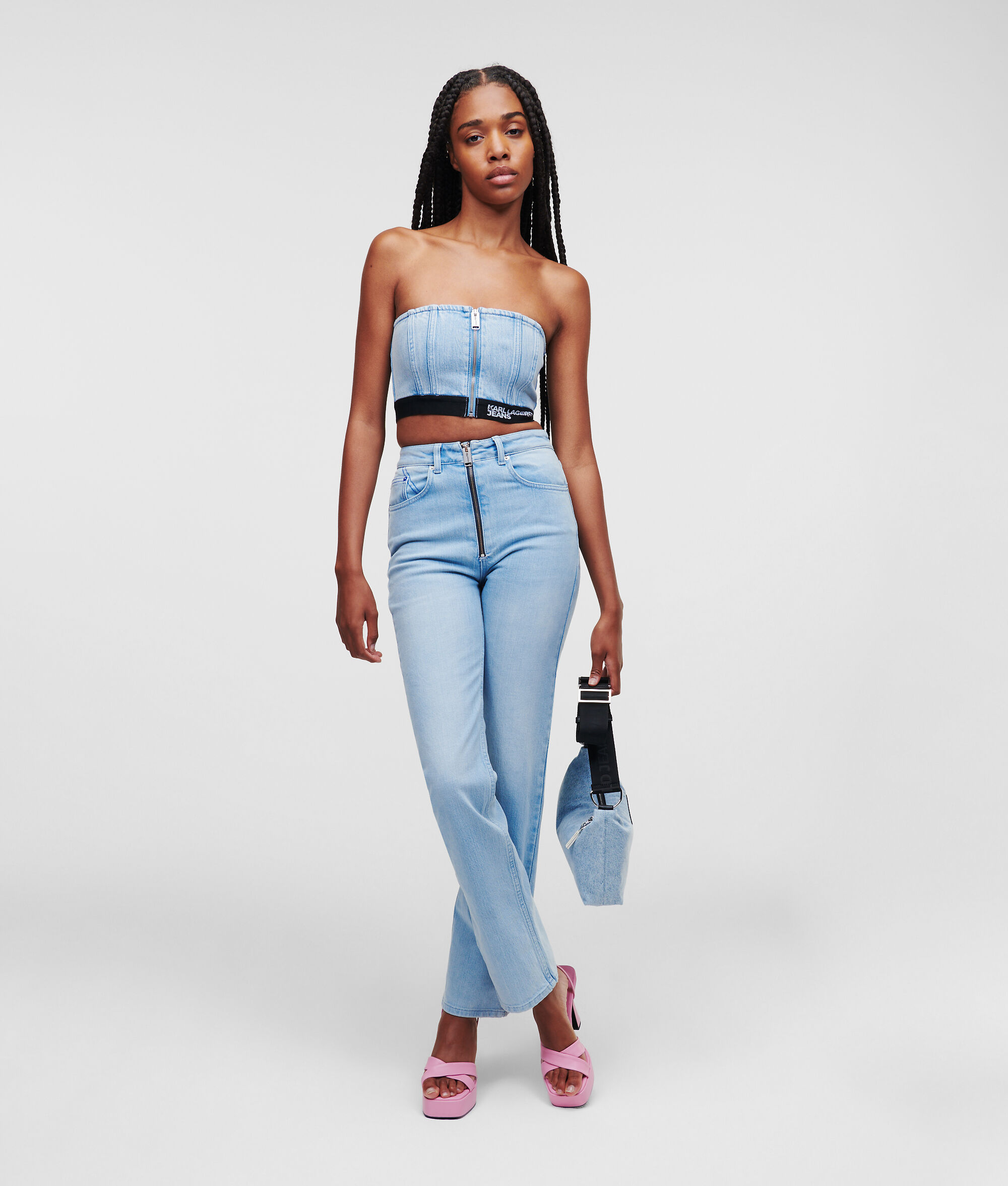 HAUT BANDEAU ZIPPÉ SUR LE DEVANT KLJ