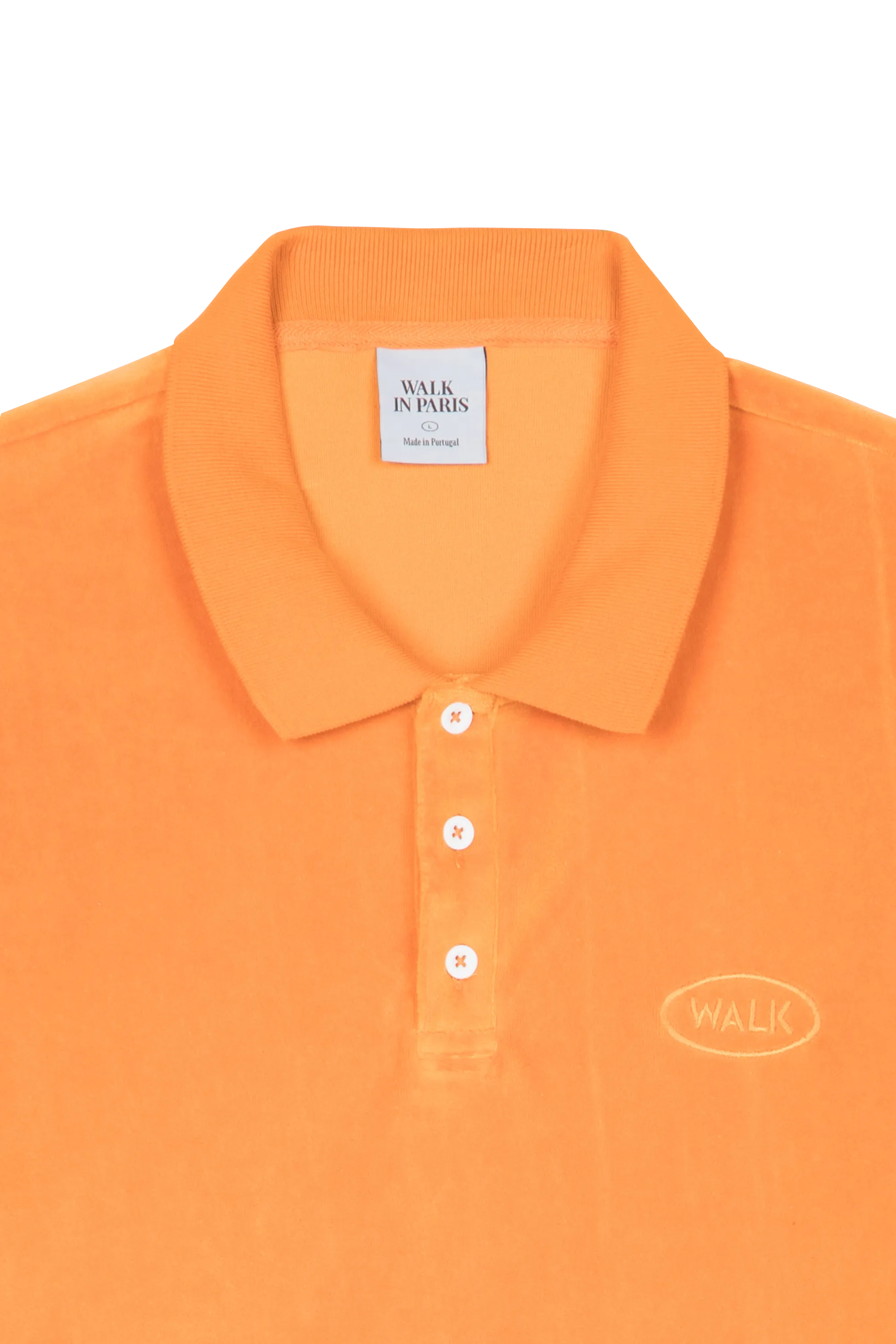 WALK IN PARIS Polo POLO VELOURS AMANDIER Orange