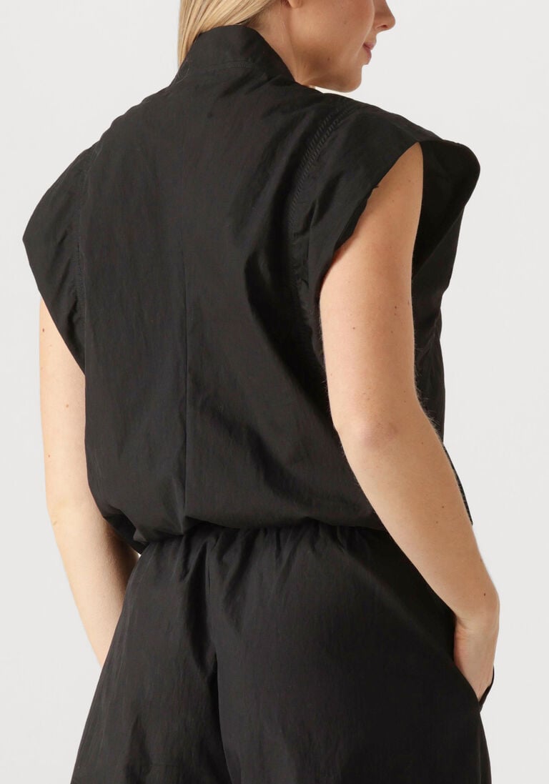 zwarte co'couture gilet acasiacc waistcoat