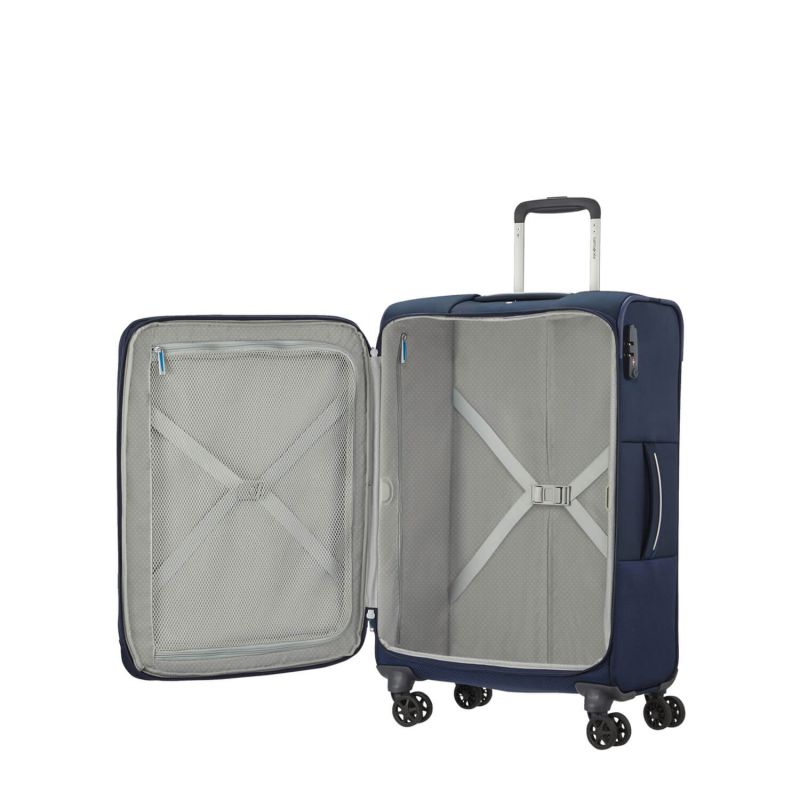 Valise souple extensible PopSoda 66 cm Bleu foncé