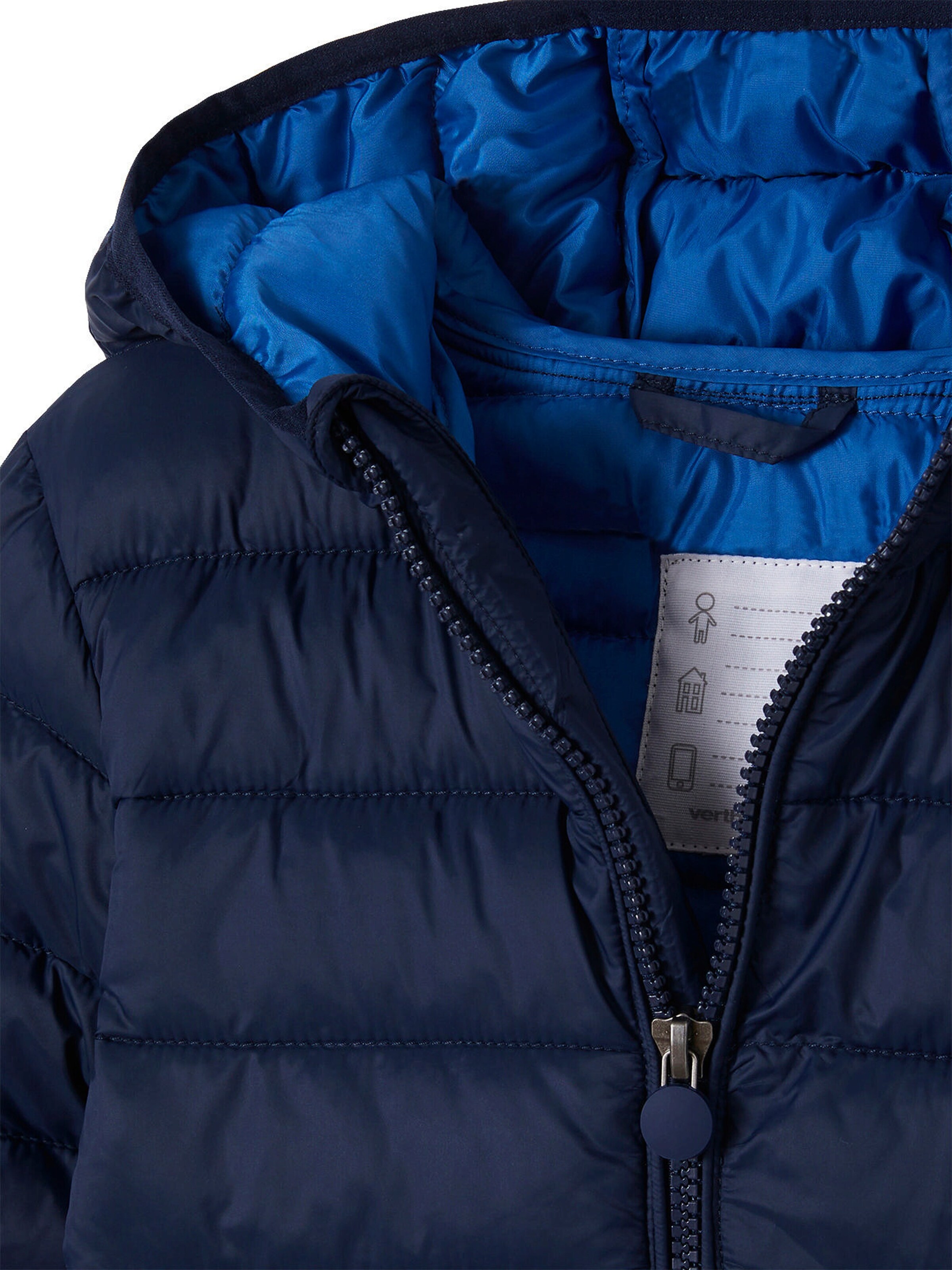Vertbaudet Jungen Light-Steppjacke mit Wattierung aus Recycling-Polyester marine