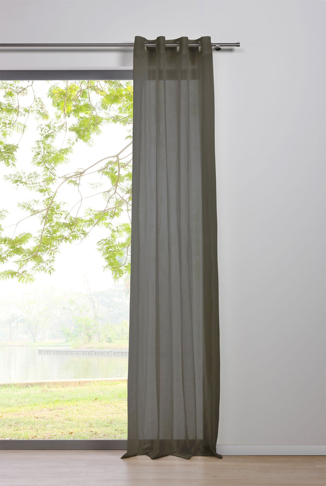 my deco Ösenschal PURE 135 x 300 cm grau