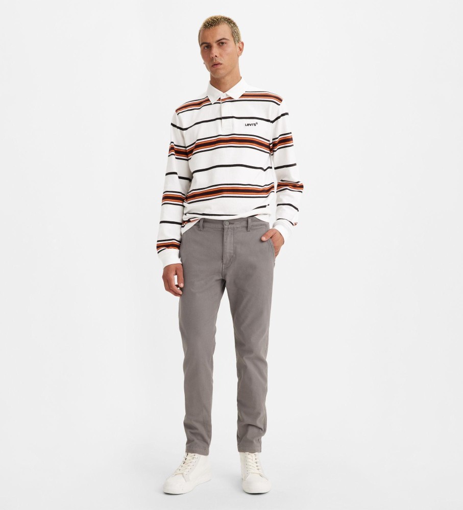 Calça jeans Levi's cinza rasgada