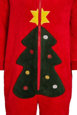 Luca & Lola Baby Albero Jumpsuit, Red Christmas