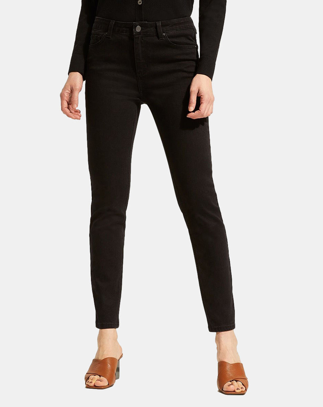 Galeries Lafayette Jean en Coton Bio Lslim noir