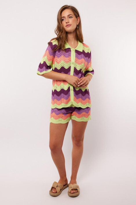 Fluresk multi color dames blouse