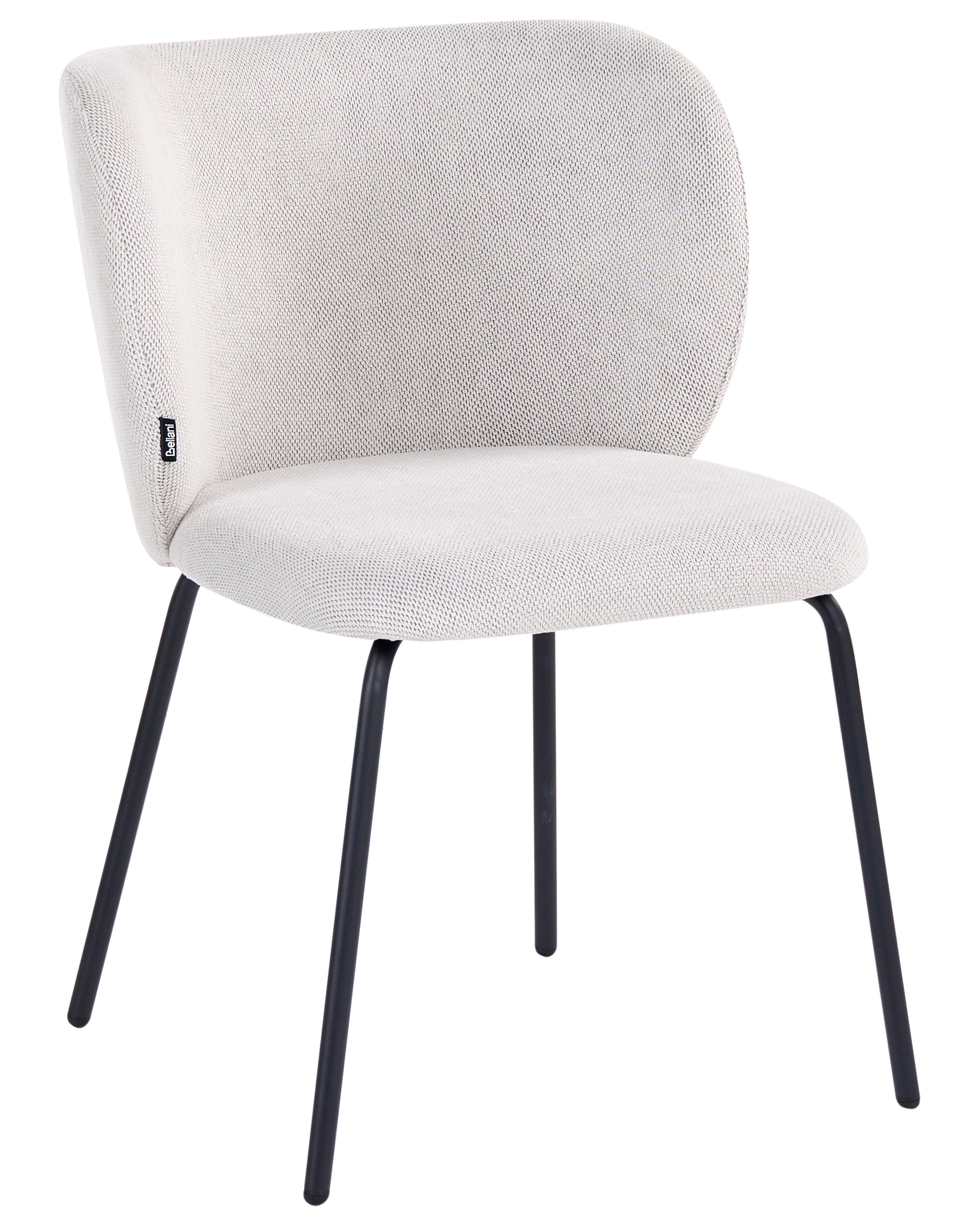 Set van 2 eetkamerstoelen CALERA Stof Gebroken wit
