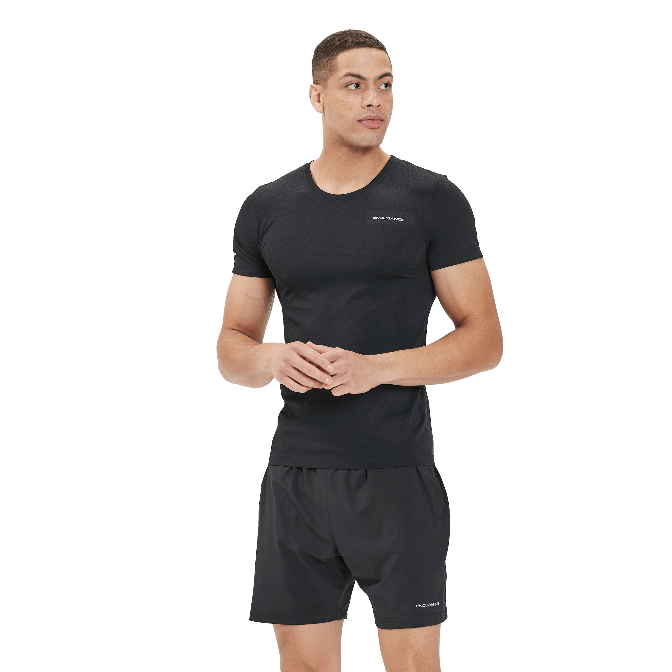 Endurance Jarono M Melange Seamless S-S Tee - Treningstøy