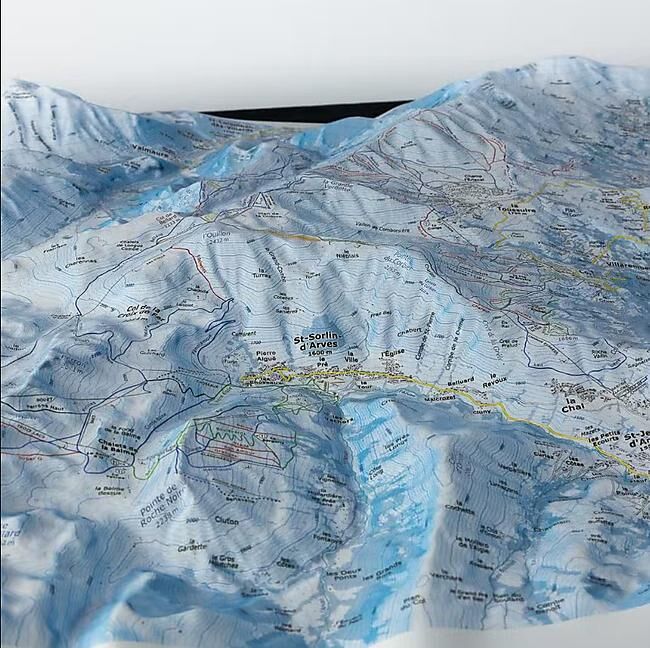 CARTE DES PISTES LES SYBELLES