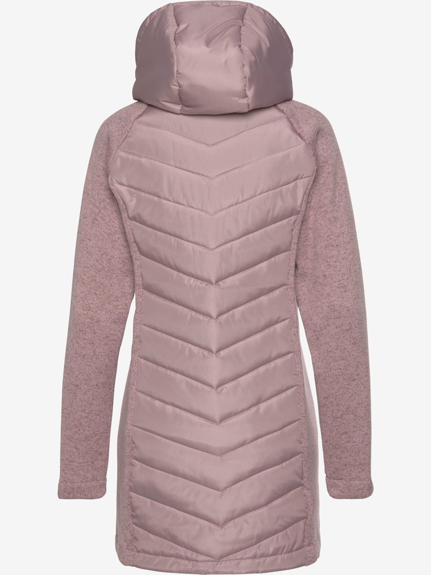 Doudoune manteau matelassé avec tricot polaire doux aux manches