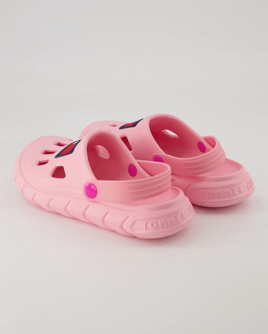Tommy Hilfiger Flag Sandalen in Rosa
