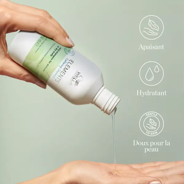 Shampoo calmante sem sulfato Wella Professionals Elements para couro cabeludo seco ou sensível 250ml