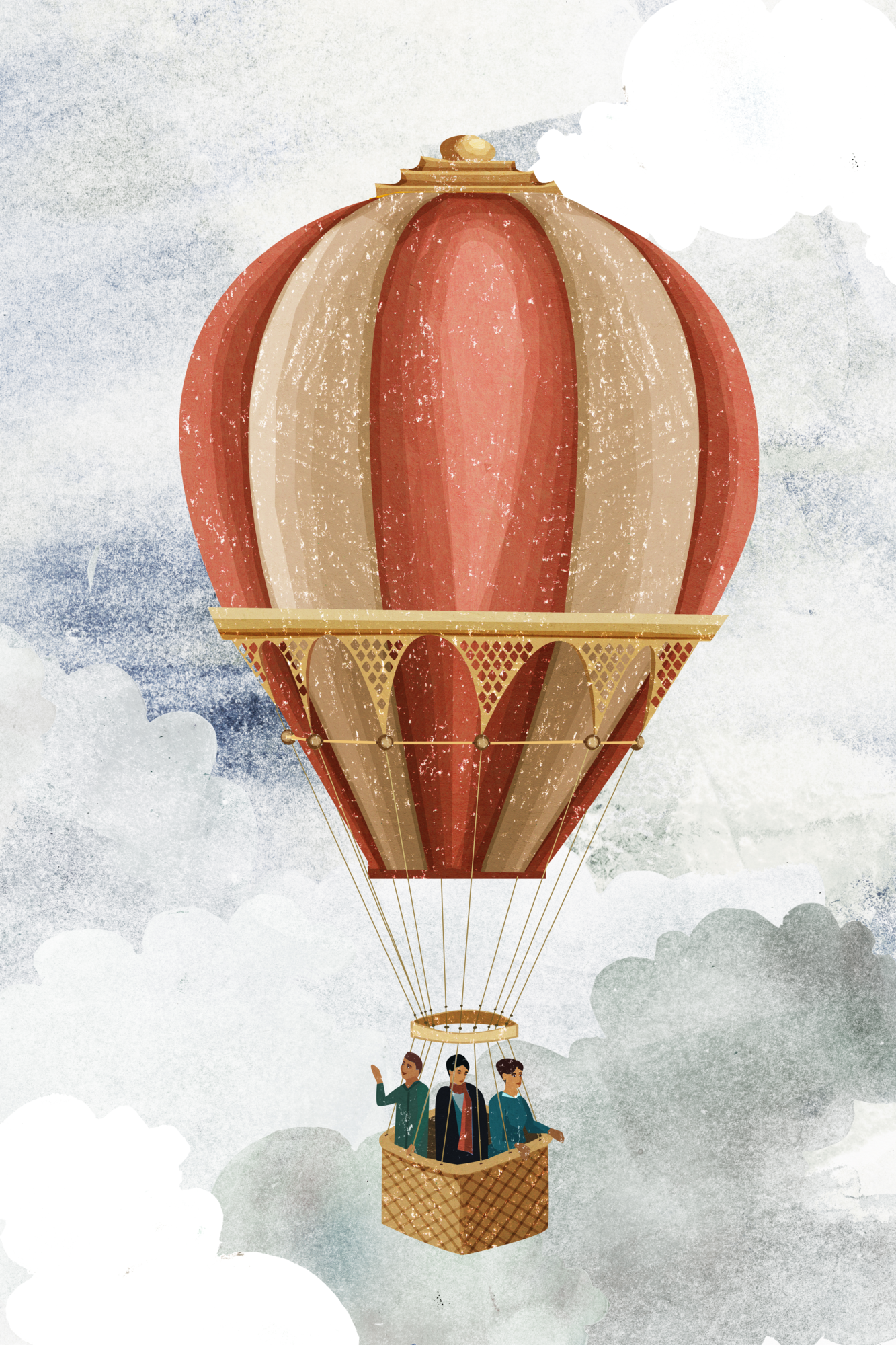 Poster Airballoon 40 x 50 cm