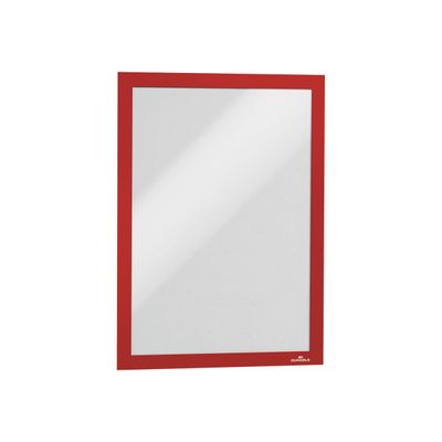 Durable Duraframe - 2 Cadres d'affichage adhésif - A4 - rouge