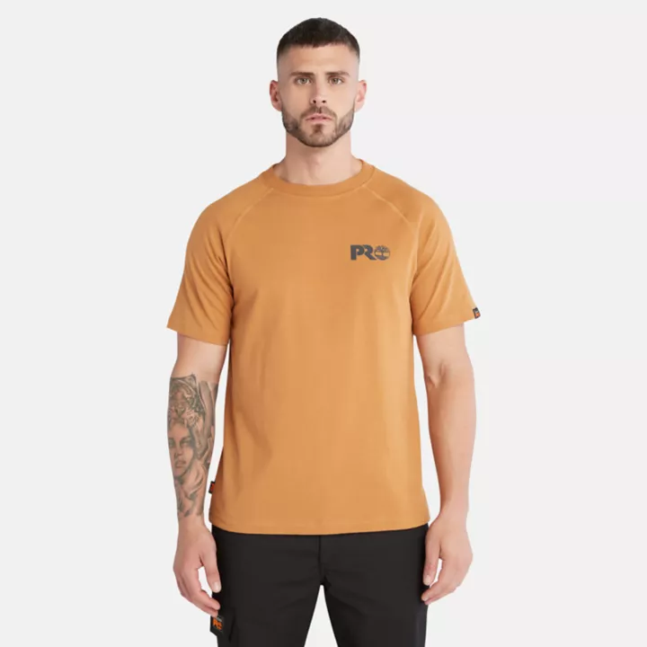 T-shirt à logo réfléchissant Timberland PRO Core pour homme en jaune foncé
